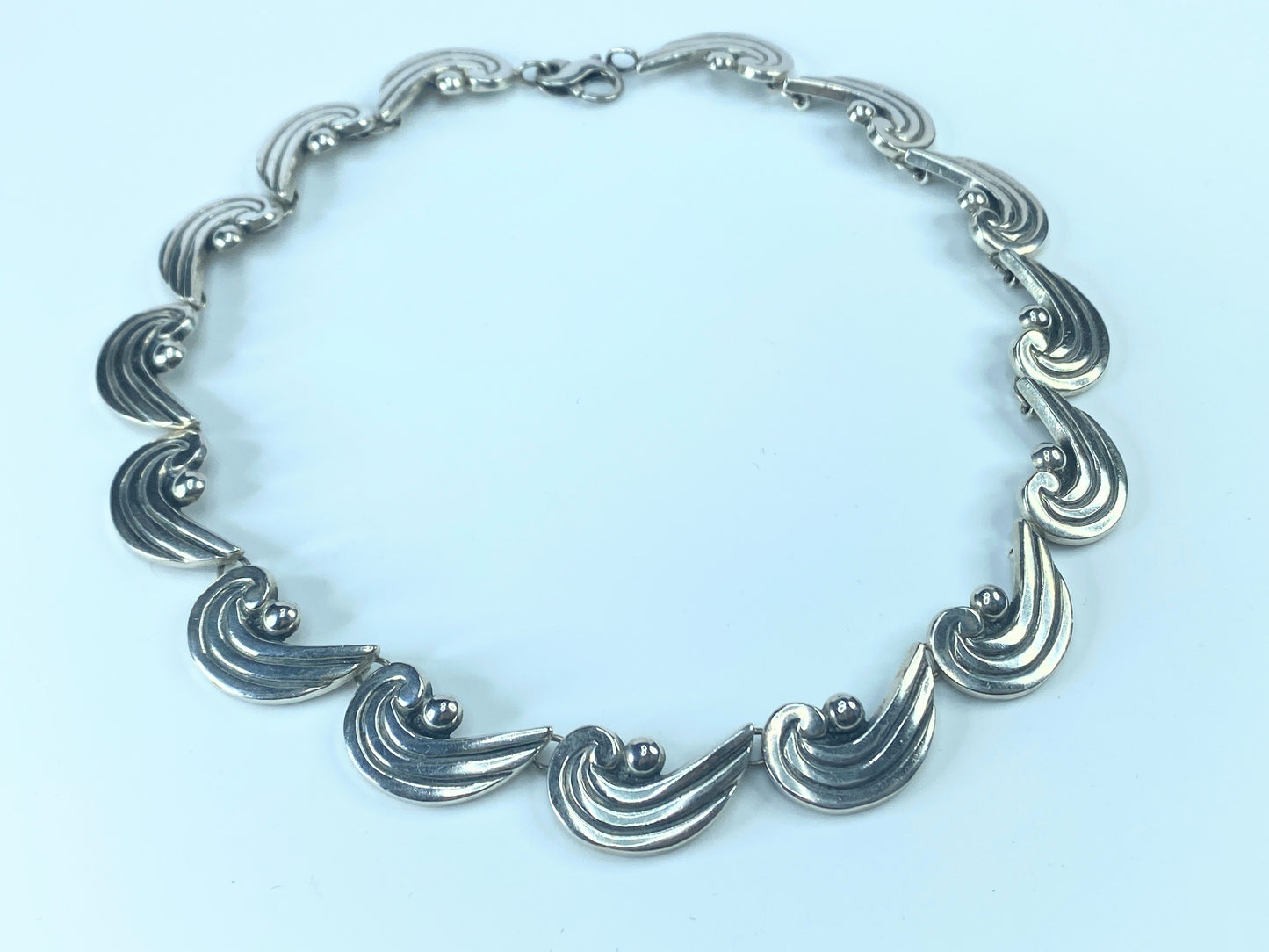 Sterling 925 Fine Art Museum Art Nouveau Choker necklace USA