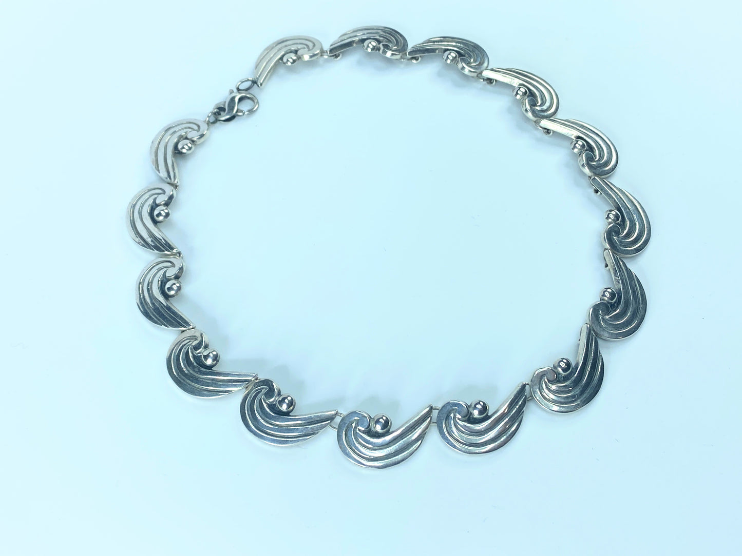 Sterling 925 Fine Art Museum Art Nouveau Choker necklace USA