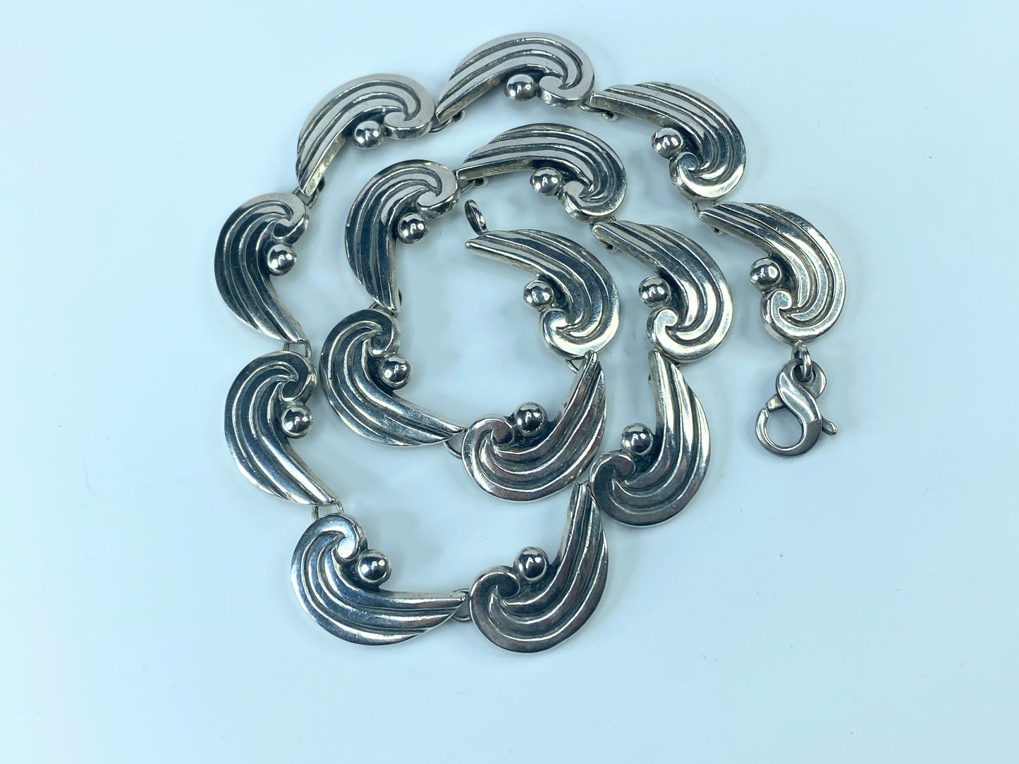 Sterling 925 Fine Art Museum Art Nouveau Choker necklace USA