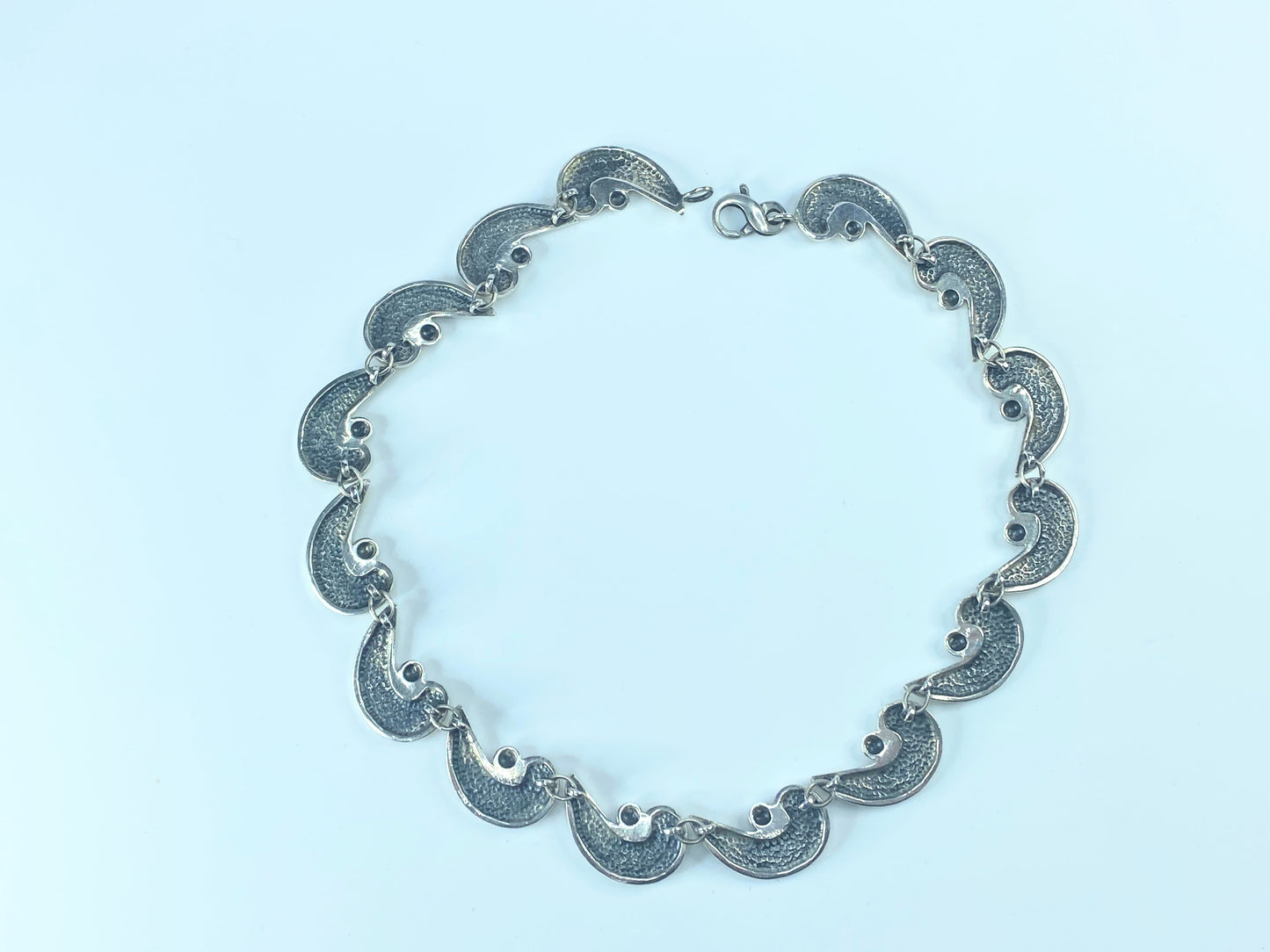 Sterling 925 Fine Art Museum Art Nouveau Choker necklace USA
