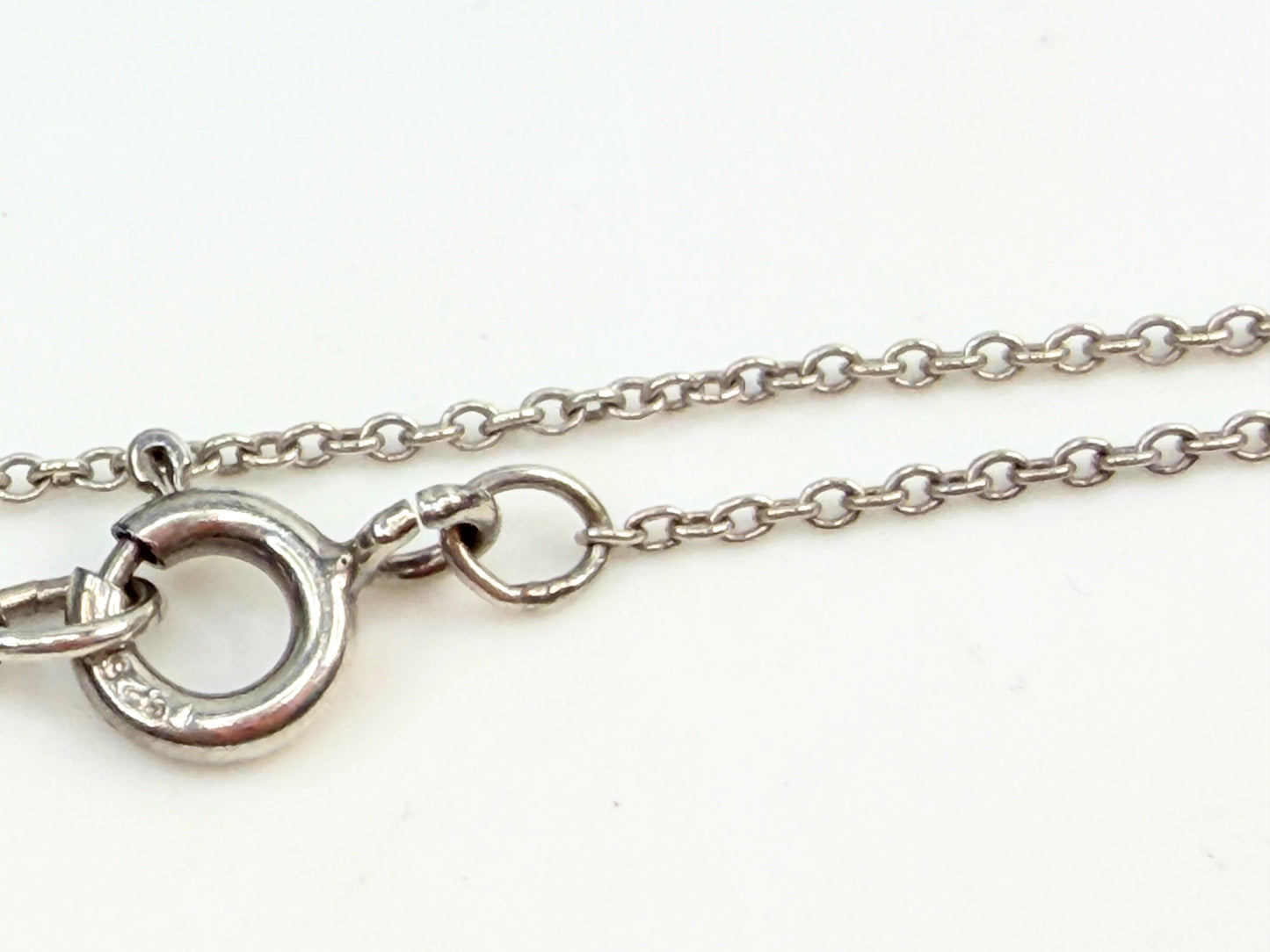 Vintage Tiffany Elsa Peretti Cross Pendant Necklace 925 Silver JR1354