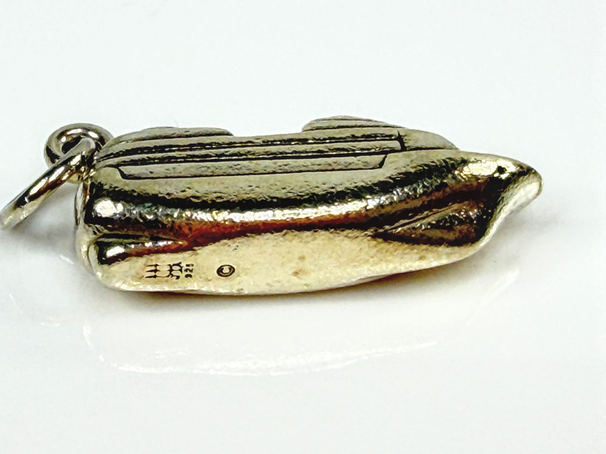 James Avery Retired Sterling Silver 3D Speedboat Motor Boat Charm 7g JR2122