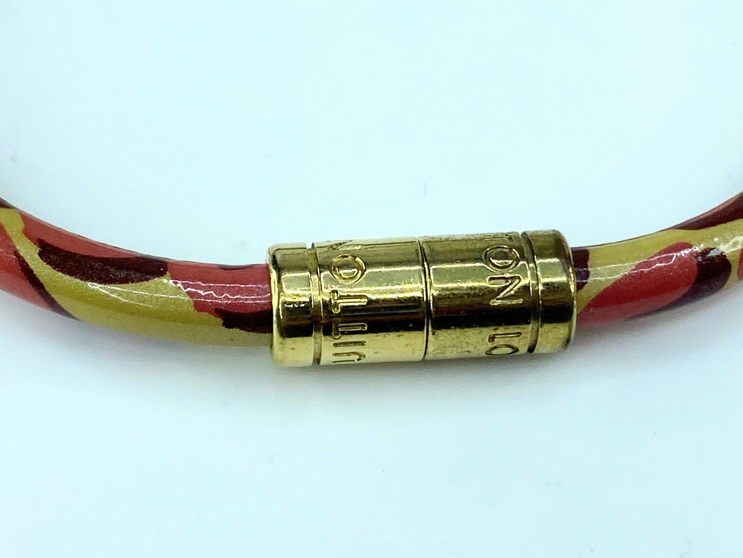 Louis Vuitton Keep It Blanc Corail Leopard Brasserie Opit Bracelet GS241