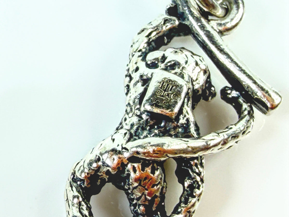 James Avery Sterling Silver Hanging Monkey Animal Charm 2.8g JR2131