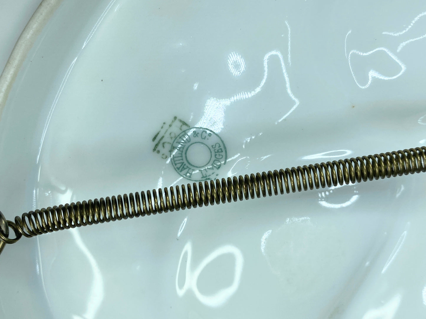 19th century Haviland & Co Limoges Oyster plate with Turkey Pattern H & Co A333