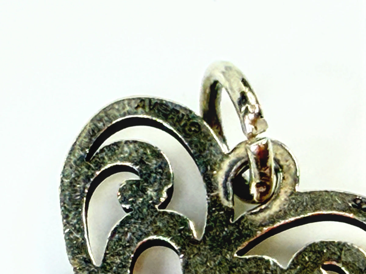 James Avery Sterling Silver large Open Butterfly Heart Love Nature Charm JR2148