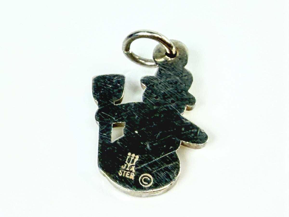 James Avery Retired Sterling Silver Snowman Christmas Holiday Charm JR2139
