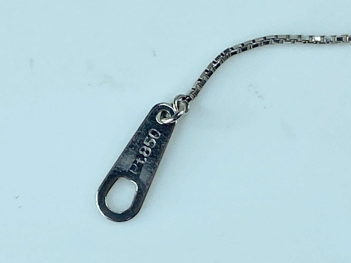 Platinum Grey & White Cultured Pearl Diamond lariat pendant necklace 16" JR250