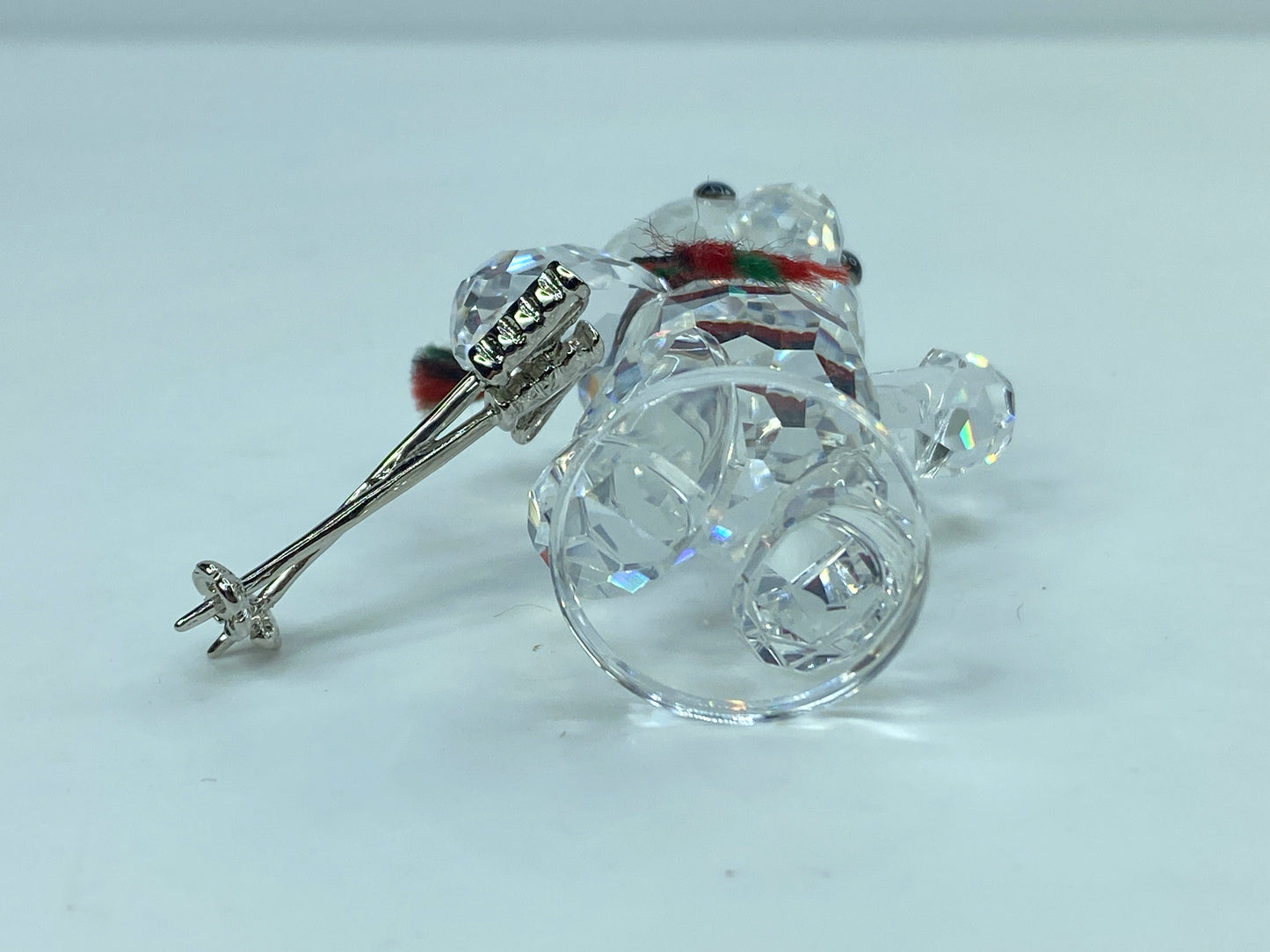 Swarovski Crystal Kris Bear Ski Poles Figurine Glass Martin Zendron S122