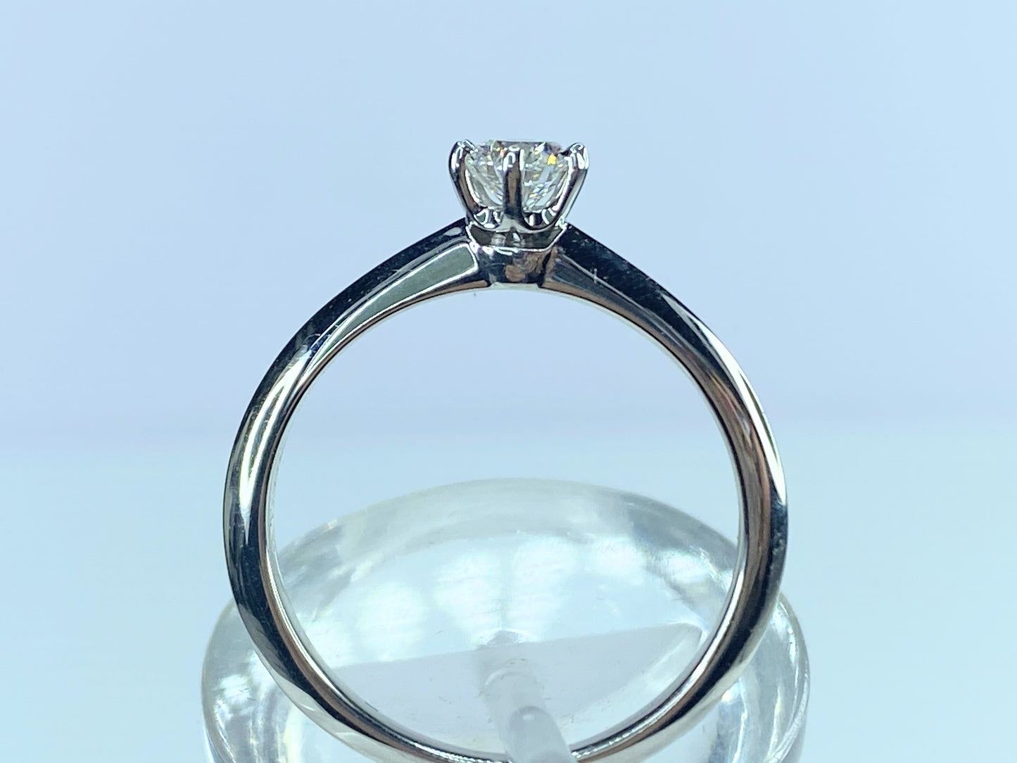 Tiffany & Co. Diamond Solitaire Engagement Ring in Platinum F/VS2 0.33 CTW