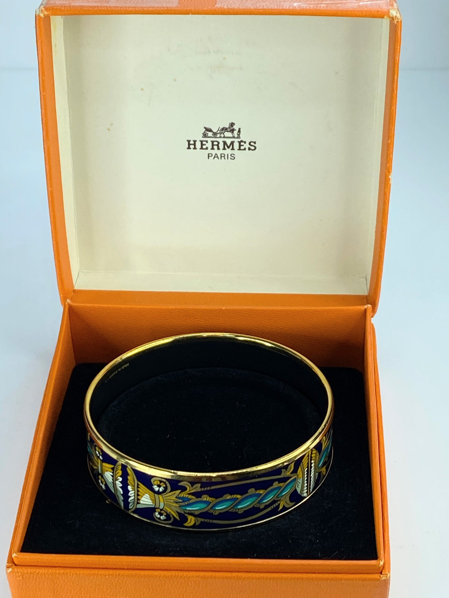 Hermès Imprime Cheval grand Apparat gold Plated Enamel Cloisonne Brooch GS228