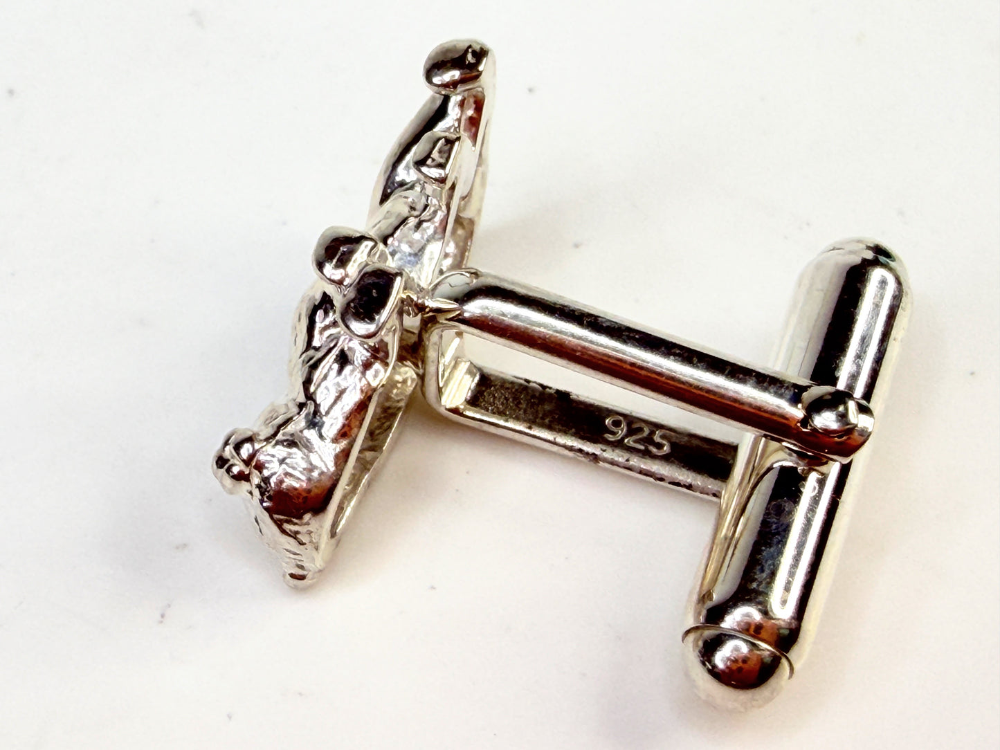 Vintage Tiffany & Co Sterling Silver Bear Bull Cufflinks SS225