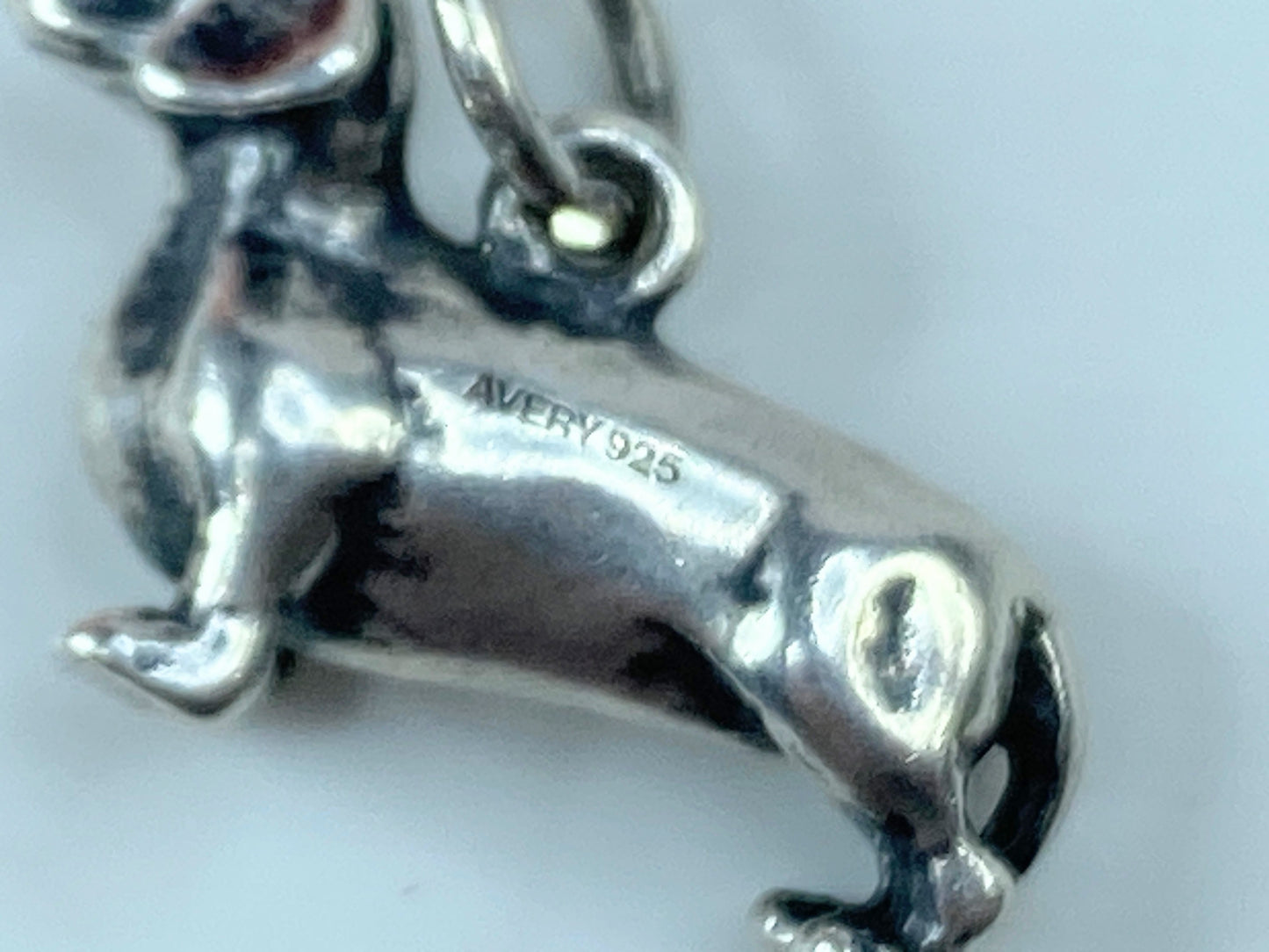 Retired James Avery Sterling Silver Dachshund Dog Pendant Charm w/JA BoxJR851