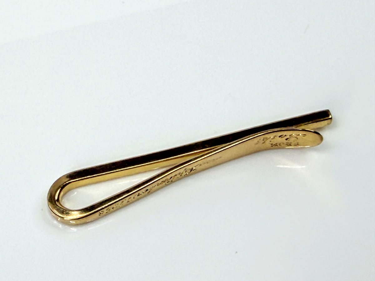 1960s Tiffany & Co. Schlumberger 18K Gold Tie Clip 6.2g JR2198