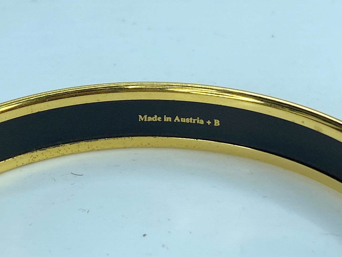 Hermes Enamel Cloisonne gold Vineyard Grape 10mm Bangle 8" GS236