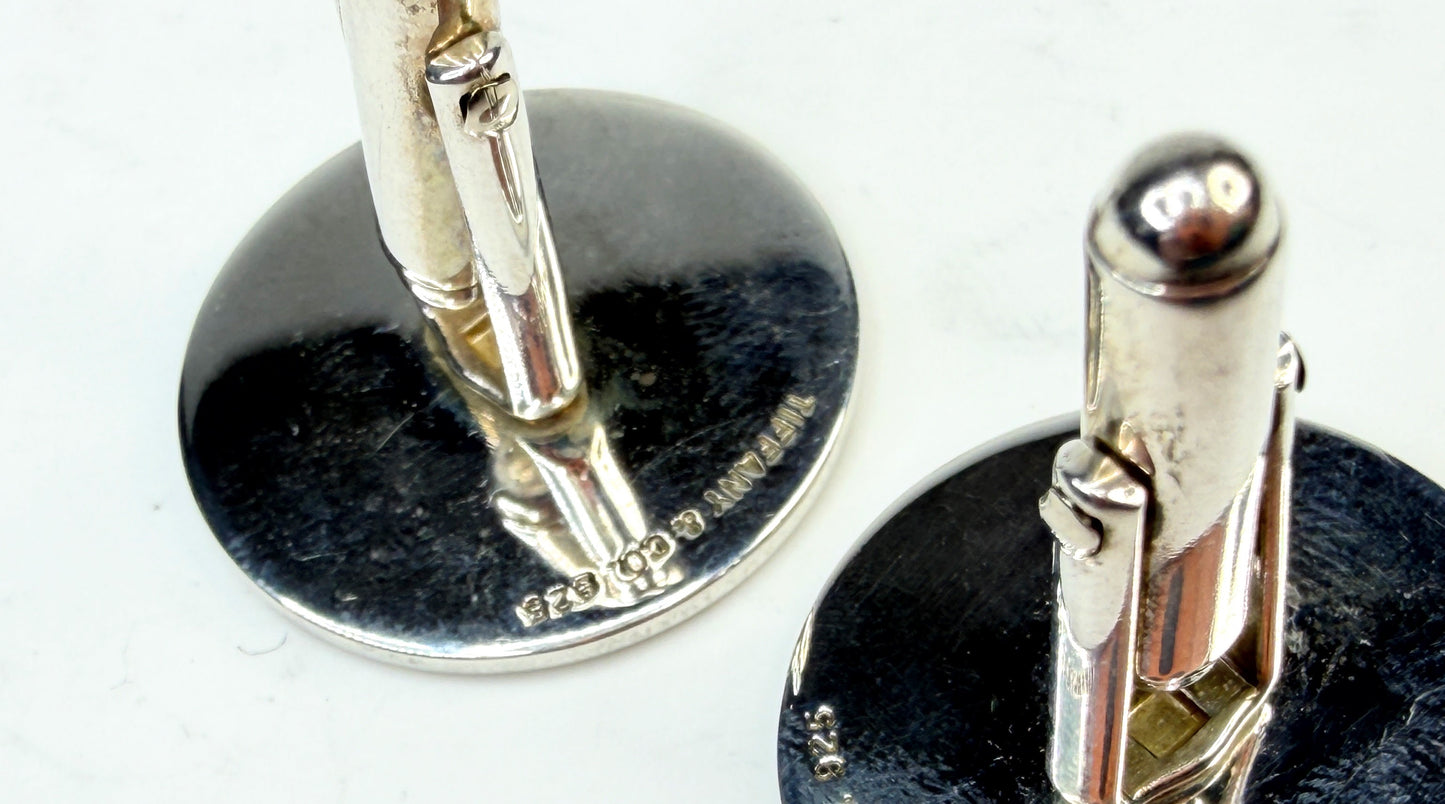 Vintage Tiffany & Co Sterling Nautical Flag Cufflinks SS237