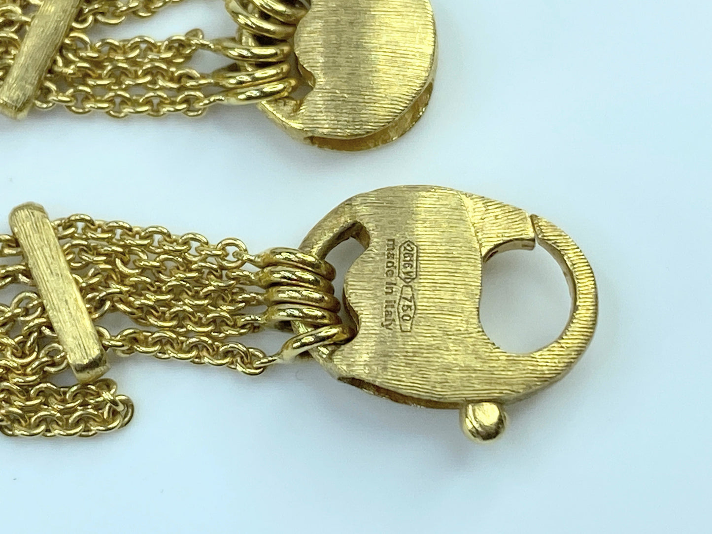 Marco Bicego gold and Five strands gemstone Paradise necklace