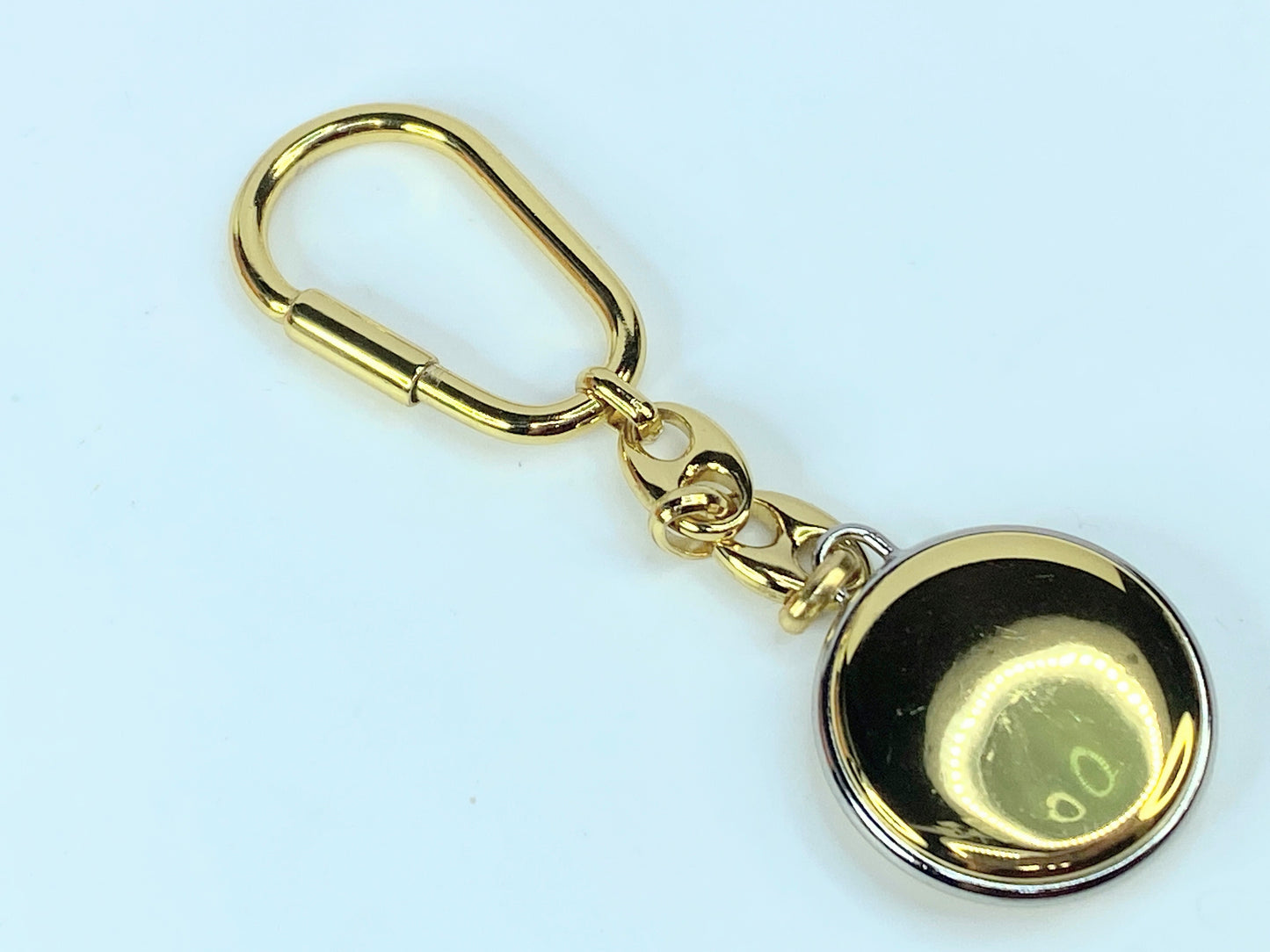 GUCCI Keyring Keychain Bag Charm GG logo gold silver new in box GS575