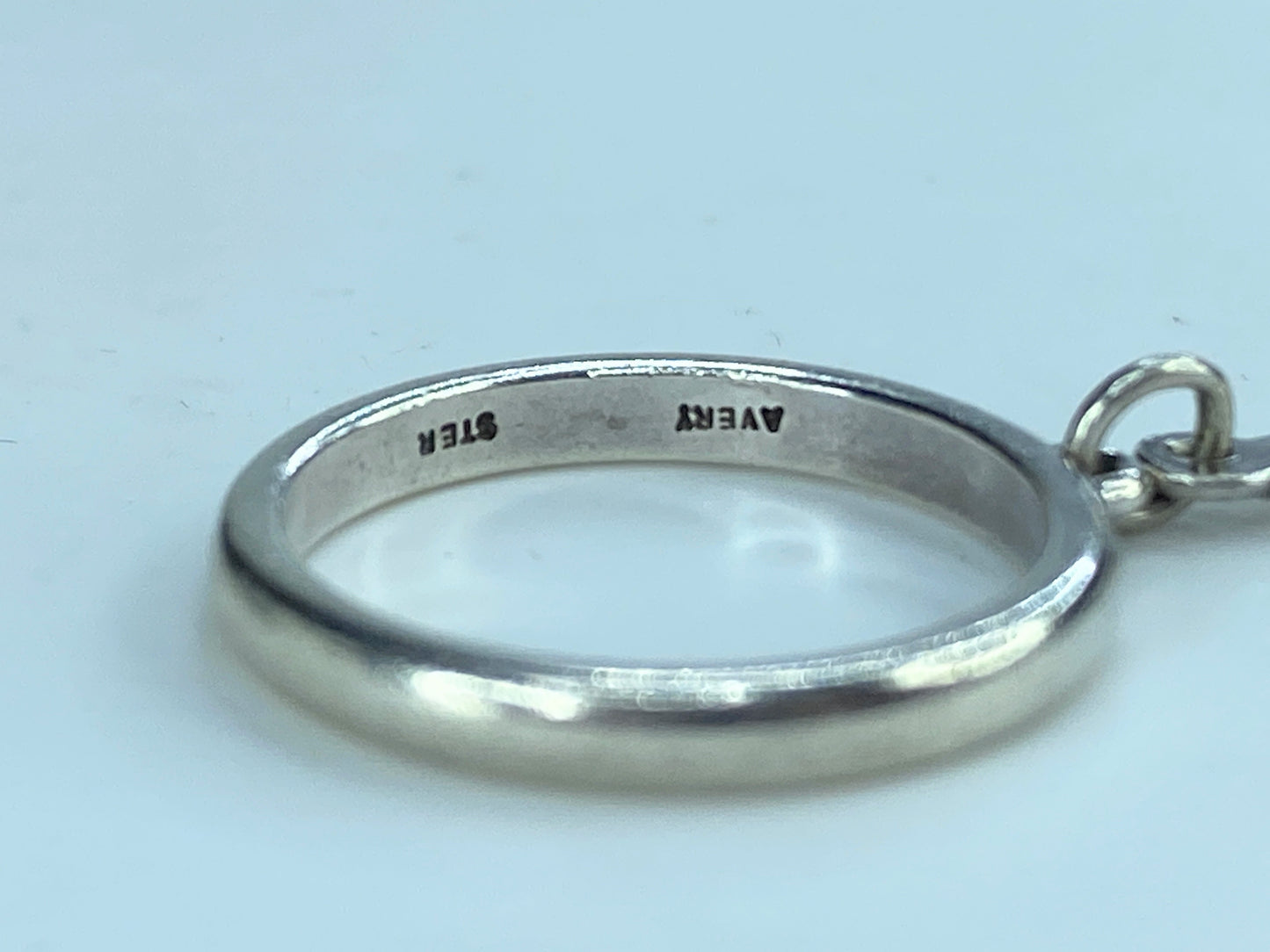 Retired James Avery Ichthus Dangle Charm Ring 2.1g s4.5