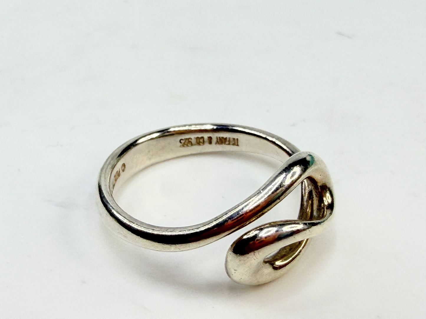 Vintage Tiffany & Co Elsa Peretti Wave Ring 925 JR1410