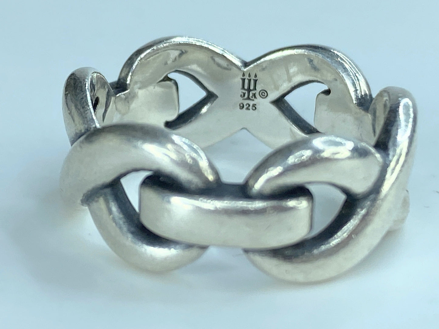 James Avery Sterling Silver Bold Infinity Band Ring 8.6g s8.5 w/Box JR240