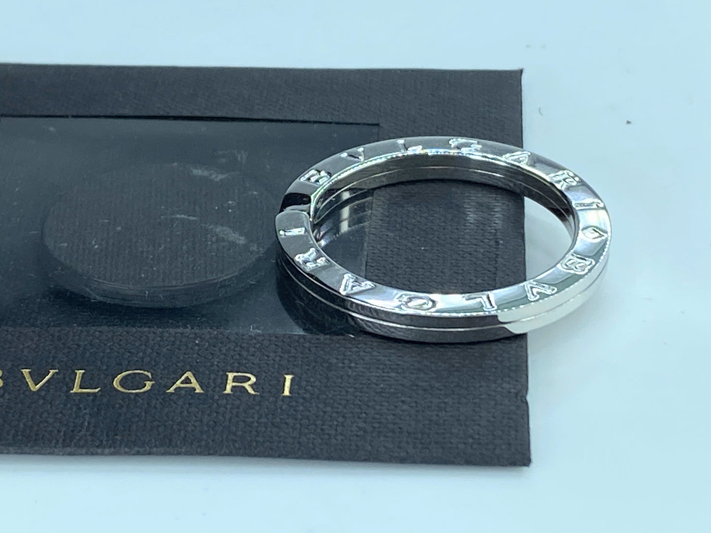 BVLGARI Bvlgari Key Ring Logomania sterling silver original package NEW GS237