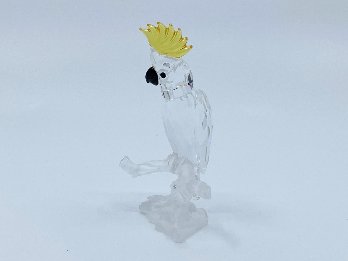 Swarovski Crystal Cockatoo Figurine 3" Feathered Friends Series w/box S139