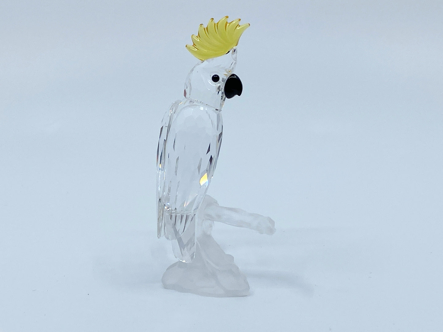 Swarovski Crystal Cockatoo Figurine 3" Feathered Friends Series w/box S139