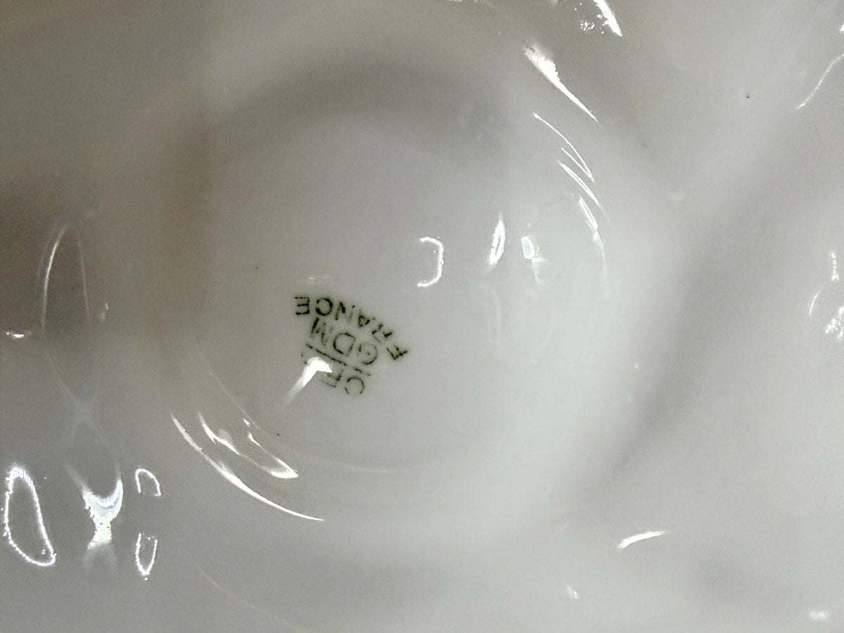 Antique CFH GDM Limoges France Heavy Gold Gilt Oyster Plate 8.75" A1241