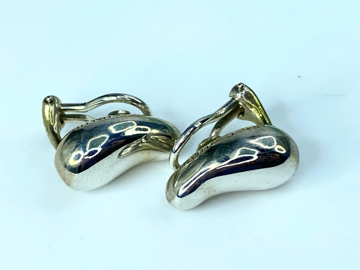Tiffany & Co. Teardrop Earrings Silver Elsa Peretti Clip on back 8.1g JR9709