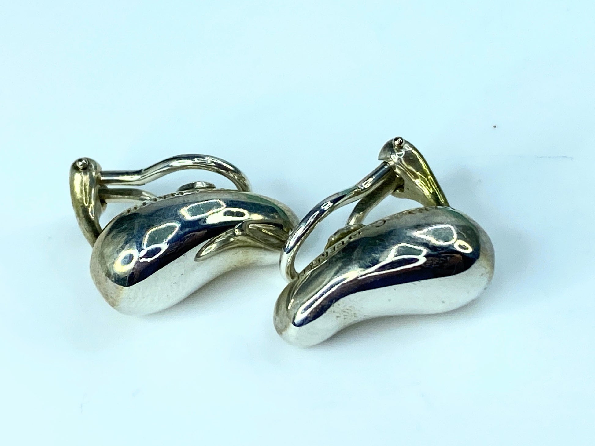 Tiffany & Co. Teardrop Earrings Silver Elsa Peretti Clip on back 8.1g JR9709