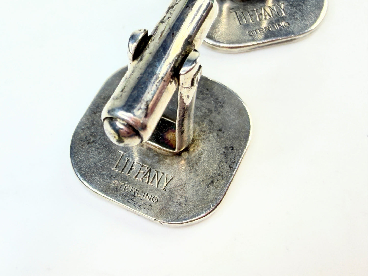 Tiffany Sterling Silver Art Deco Square Cufflinks SS244