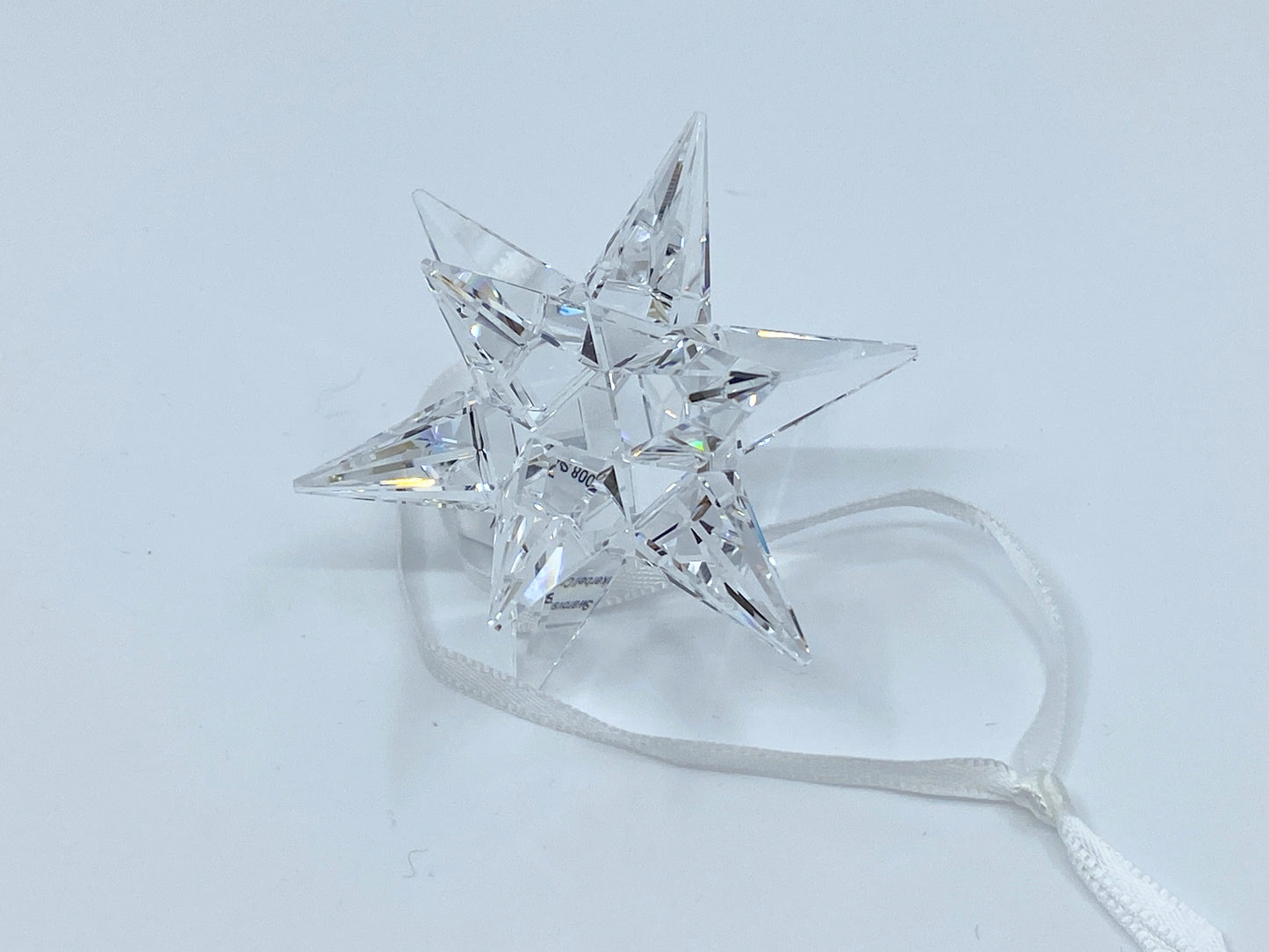 Swarovski Crystal Clear 3D Star Christmas Holiday Ornament #5064257 S151