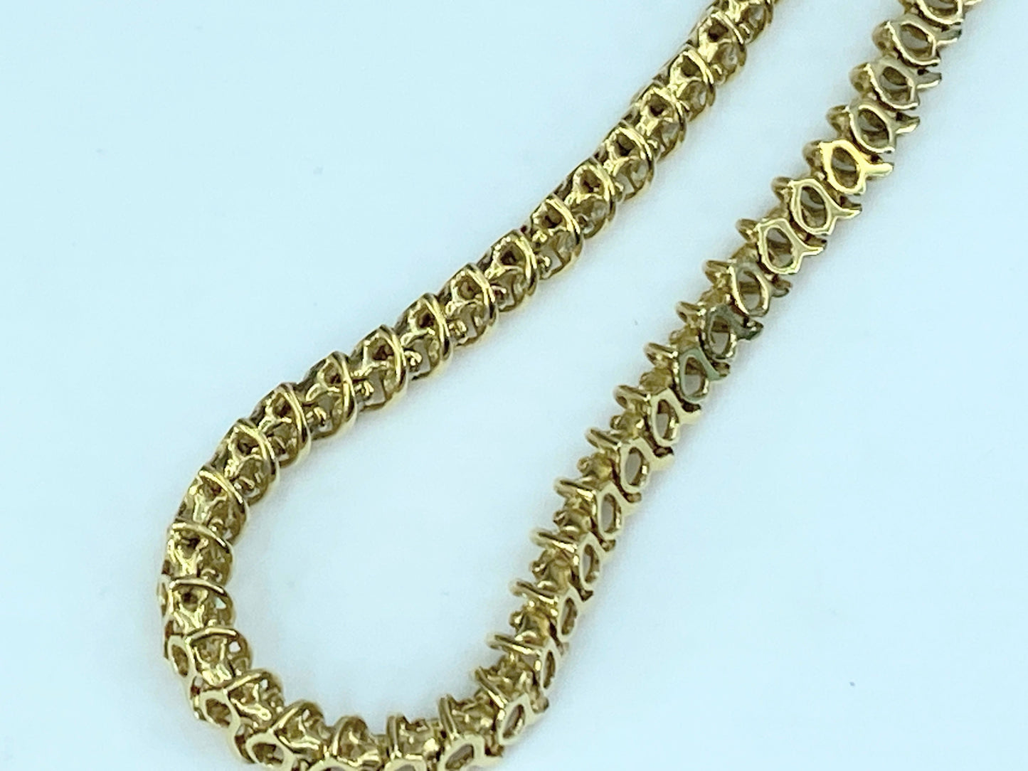 Appraised 3,995 14K 1.5ct 14K yellow gold Diamond Tennis bracelet 7.25" JR9737