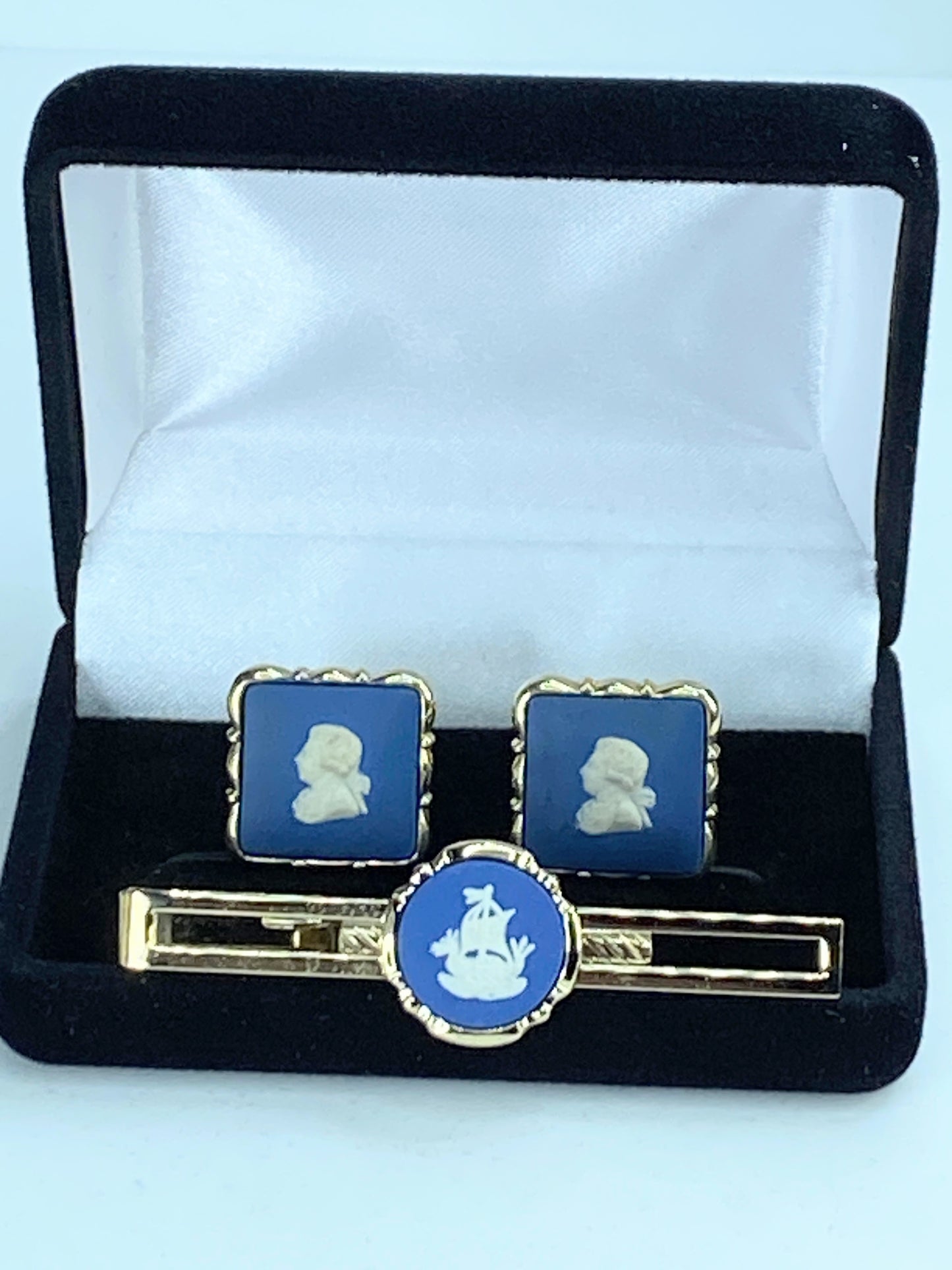 Wedgewood Cufflinks Jasper Stratton Caesar Vespasian Ship Tie pin GS308