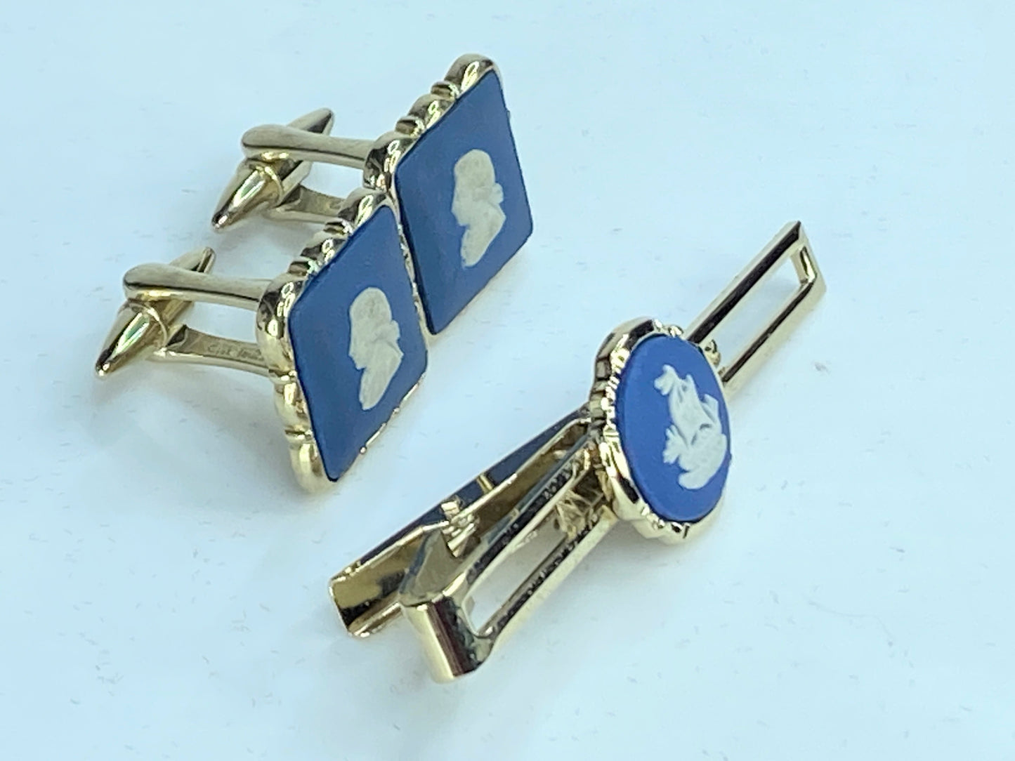 Wedgewood Cufflinks Jasper Stratton Caesar Vespasian Ship Tie pin GS308