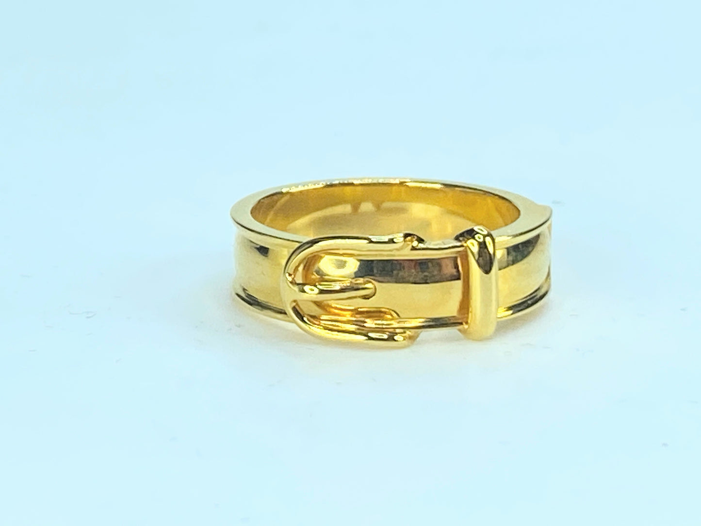 Hermes Hermes Buckle Belt Motif Gold Tone Metal Ring Size 54 GS318