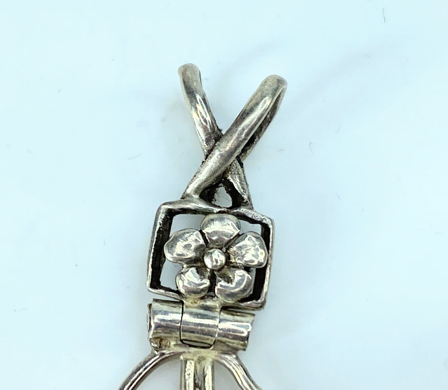 Genuine Rhodochrosite & Garnet .925 Sterling Silver Pendant 10.5g 2.25" JR9753