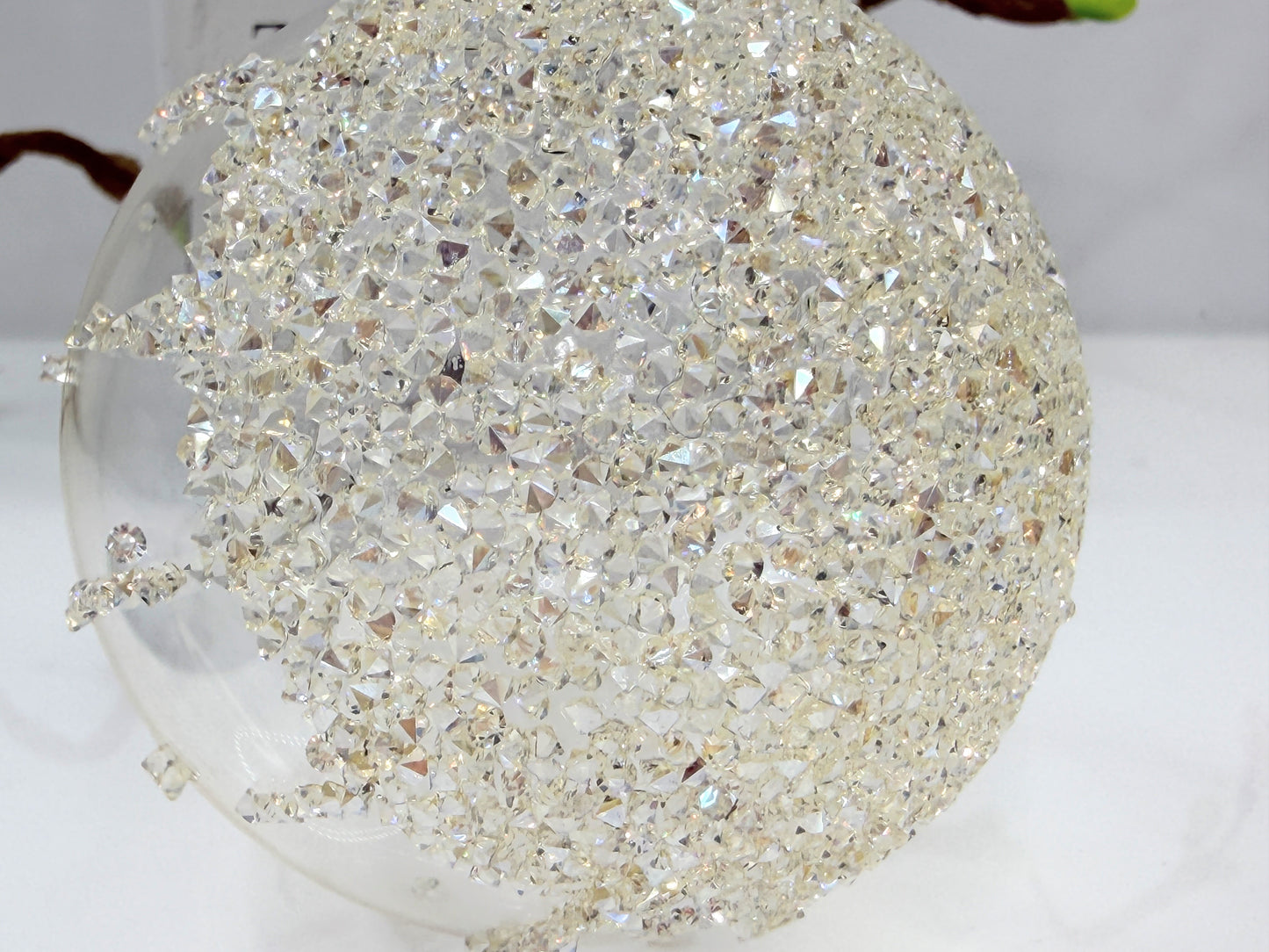 Swarovski Crystal Hanging Globe Ornament 2.75" XN92