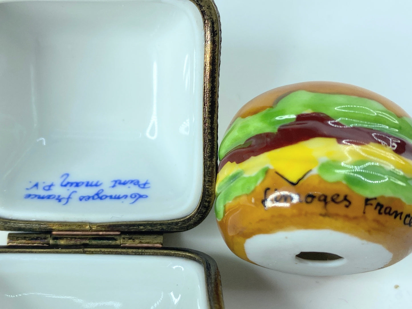 P.V Hamburger & Carton authentic LIMOGES trinket box A367