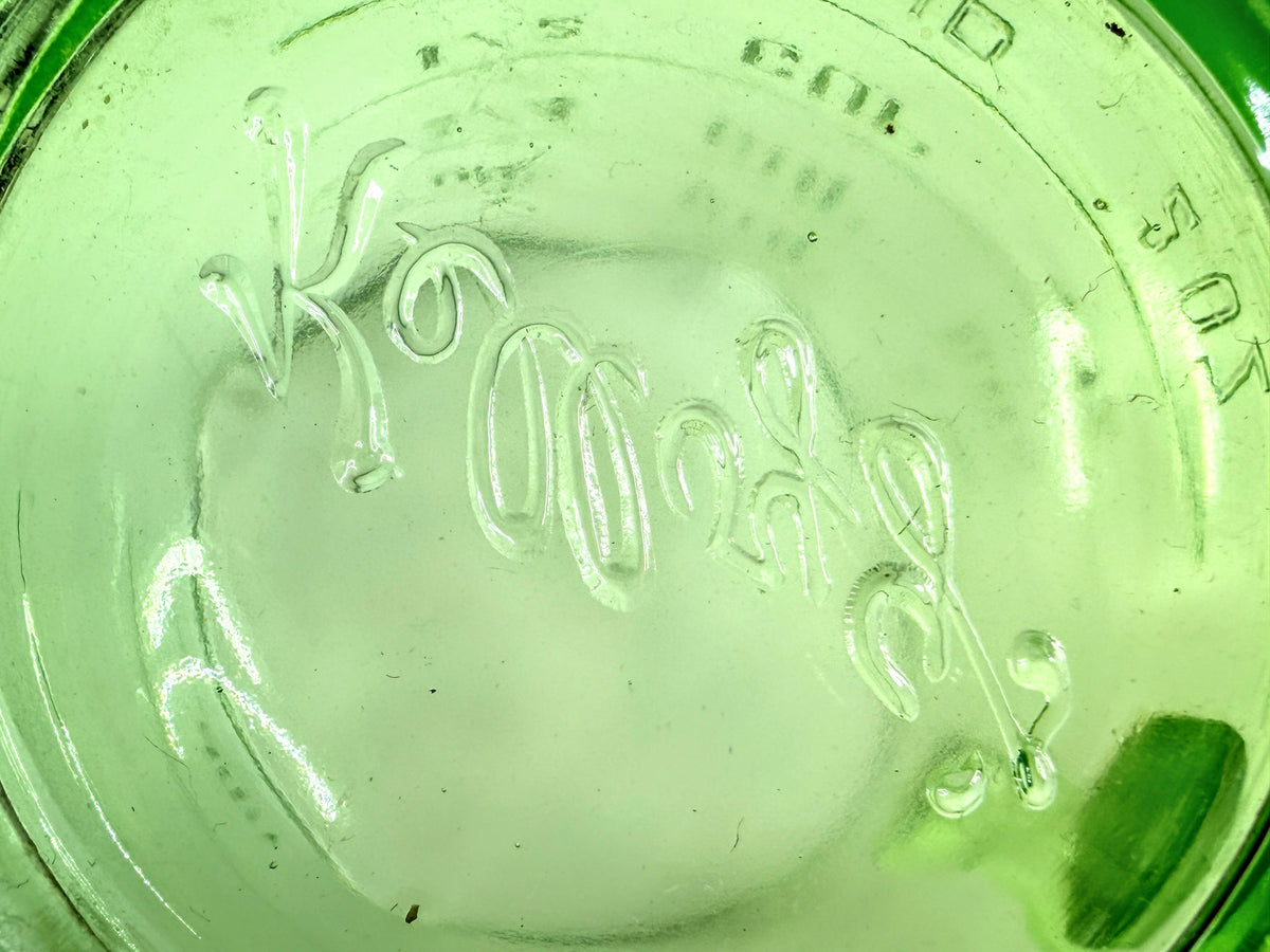Vintage 1930s Kellogg’s Uranium Glass 1 Cup Measuring Pitcher UV Glow A1277