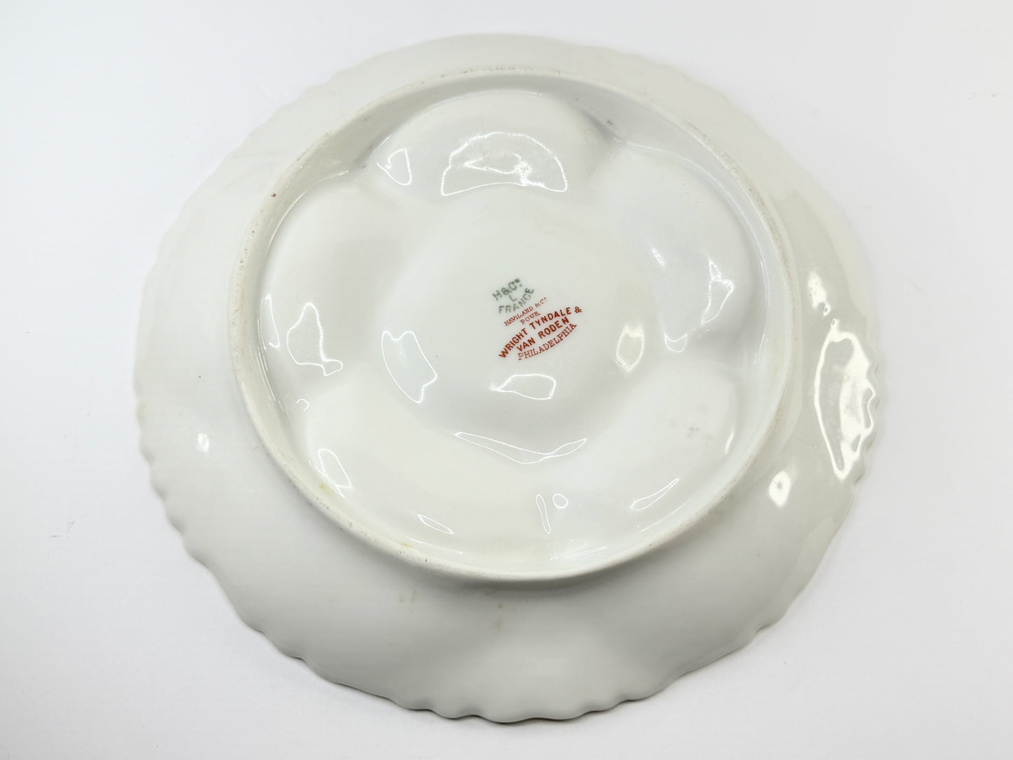 Antique Haviland Limoges Rose Oyster Plate 8.5" A806