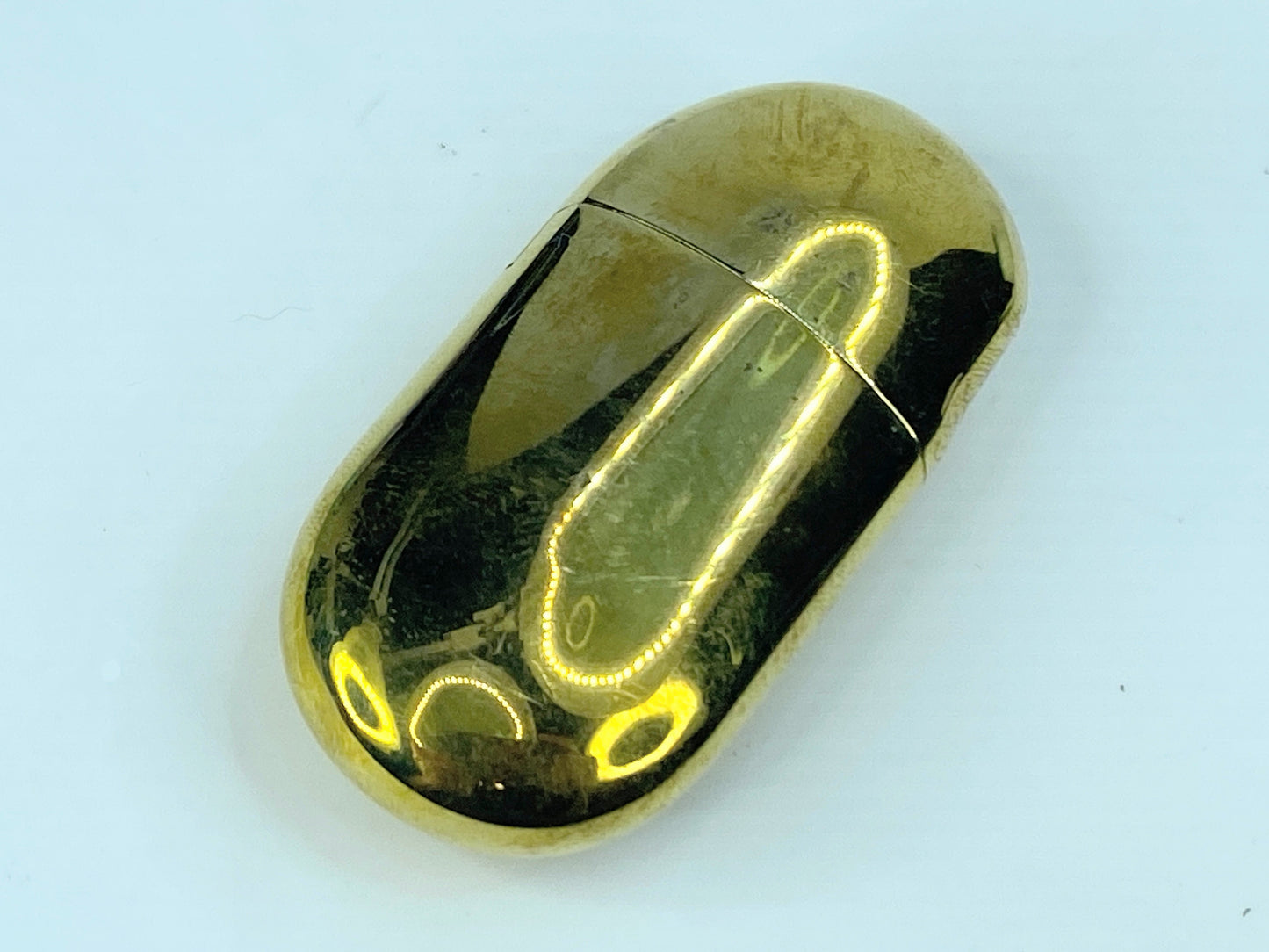 Tiffany & Co. Elsa Peretti Bean Oil Lighter 1982 Solid Bass Fired Rare GS584