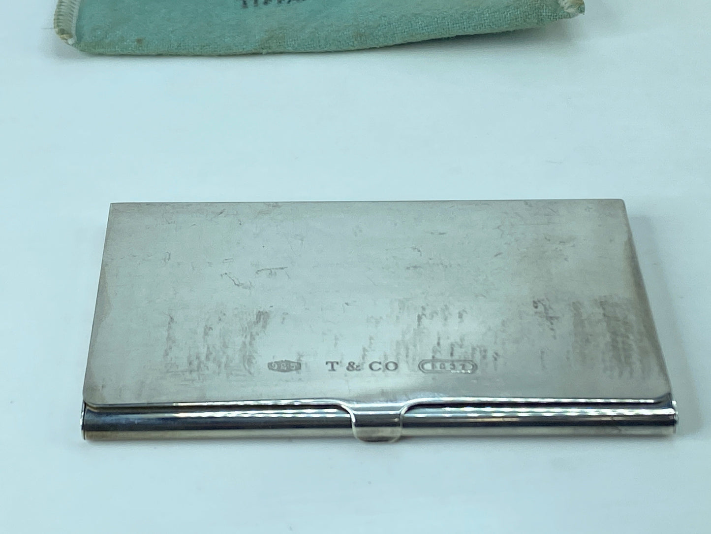 Tiffany & Co Sterling Silver 1837 Business Card Holder 3 4/5"x2 1/4" 56.9g SS95