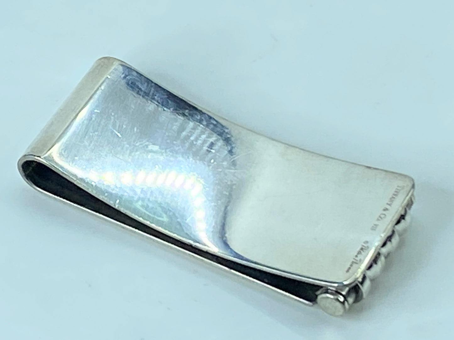 Tiffany & Co Paloma Picasso Groove Money Clip 925 Sterling Silver w/pouch SS98