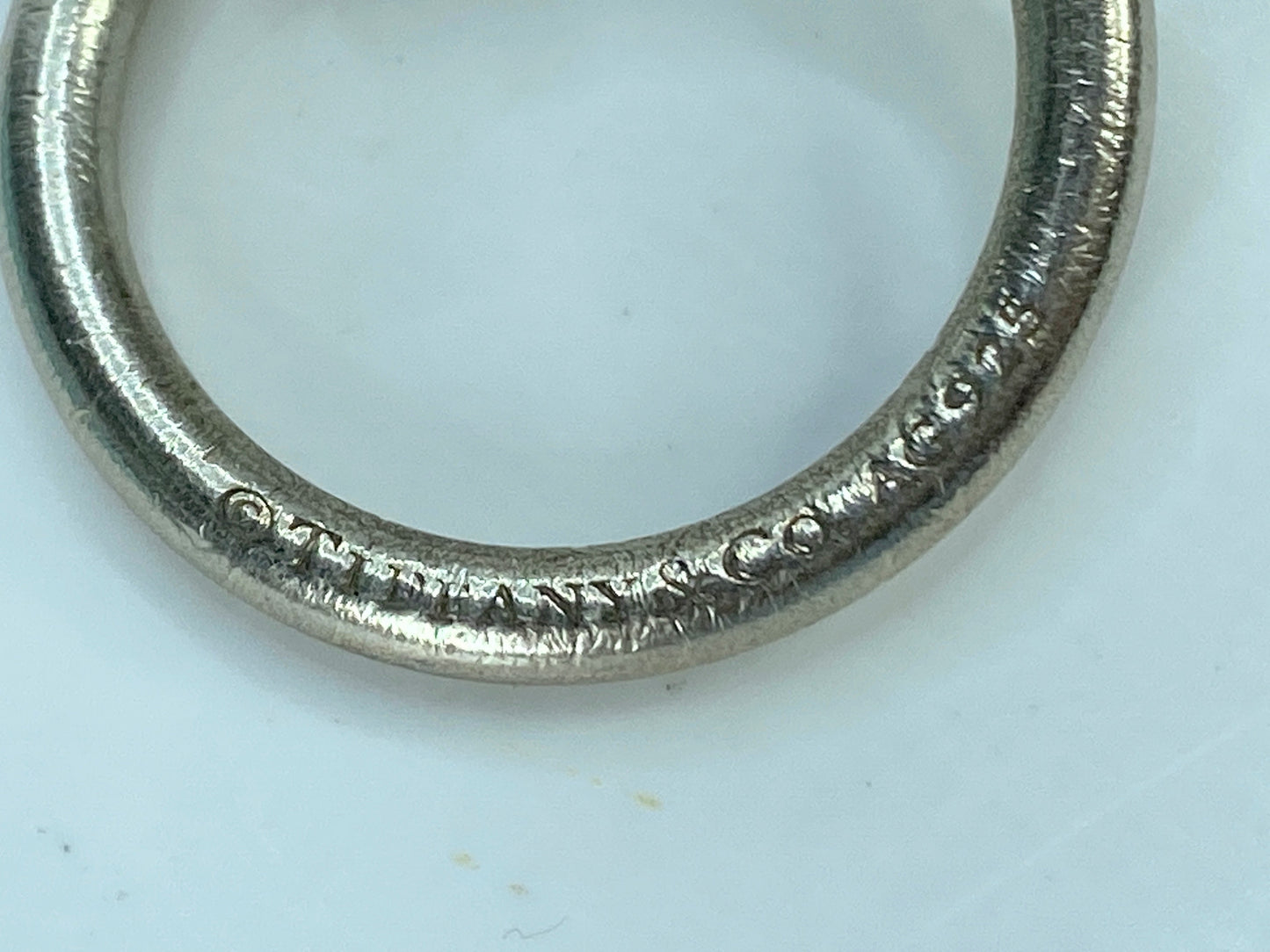 Tiffany & Co. Sterling Silver Nail motif scarf ring 23.8g 1.5" SS101