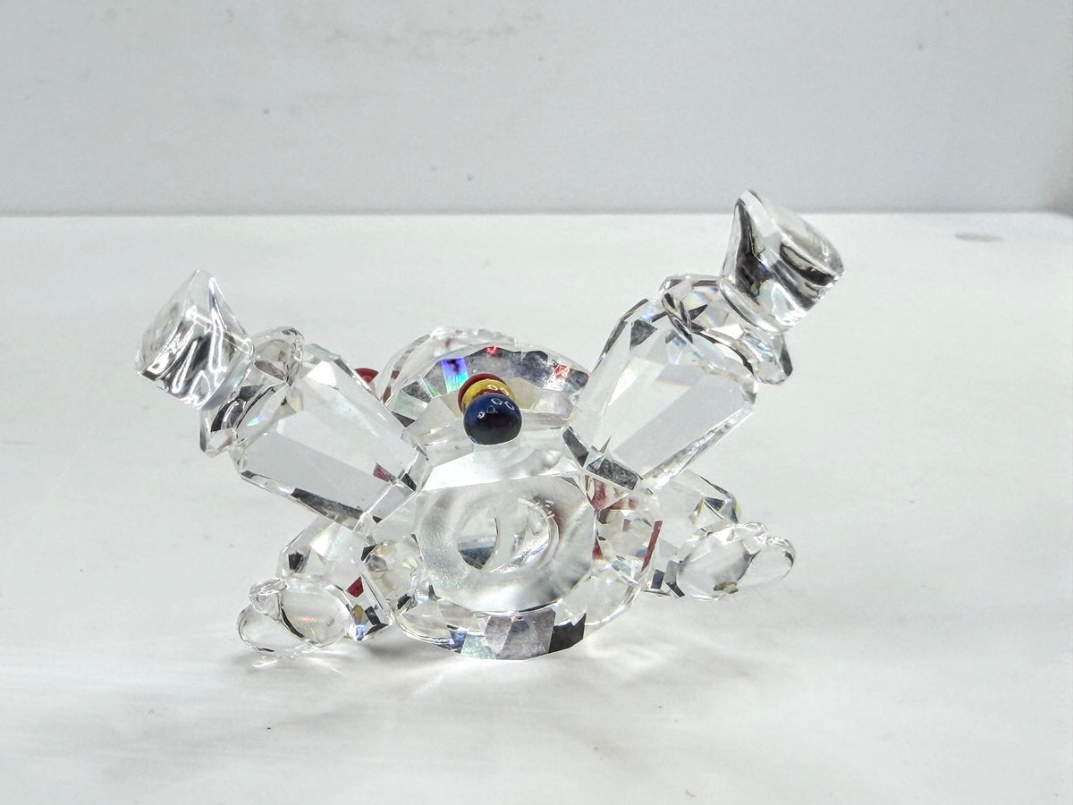 Swarovski Retired Puppet Clown Seated Clear Crystal Circus Figurine 217207 S365