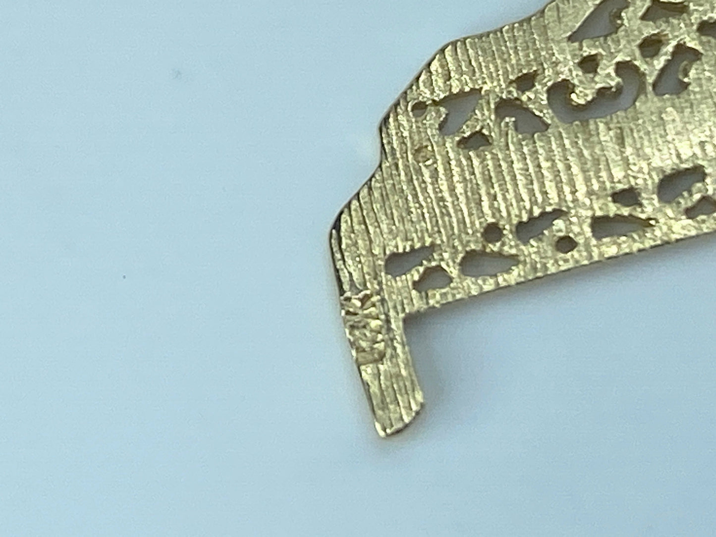 14k Yellow Gold Piano MA Michael Anthony 3/4" x 7/8" Charm Pendant 1.3g JR471