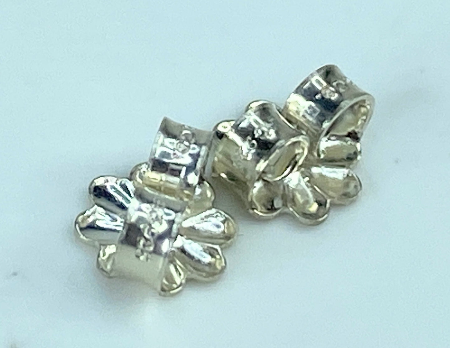 Tiffany & Co. Sterling Silver Puffy Heart Stud Earrings 3.0g 12.7mm JR903