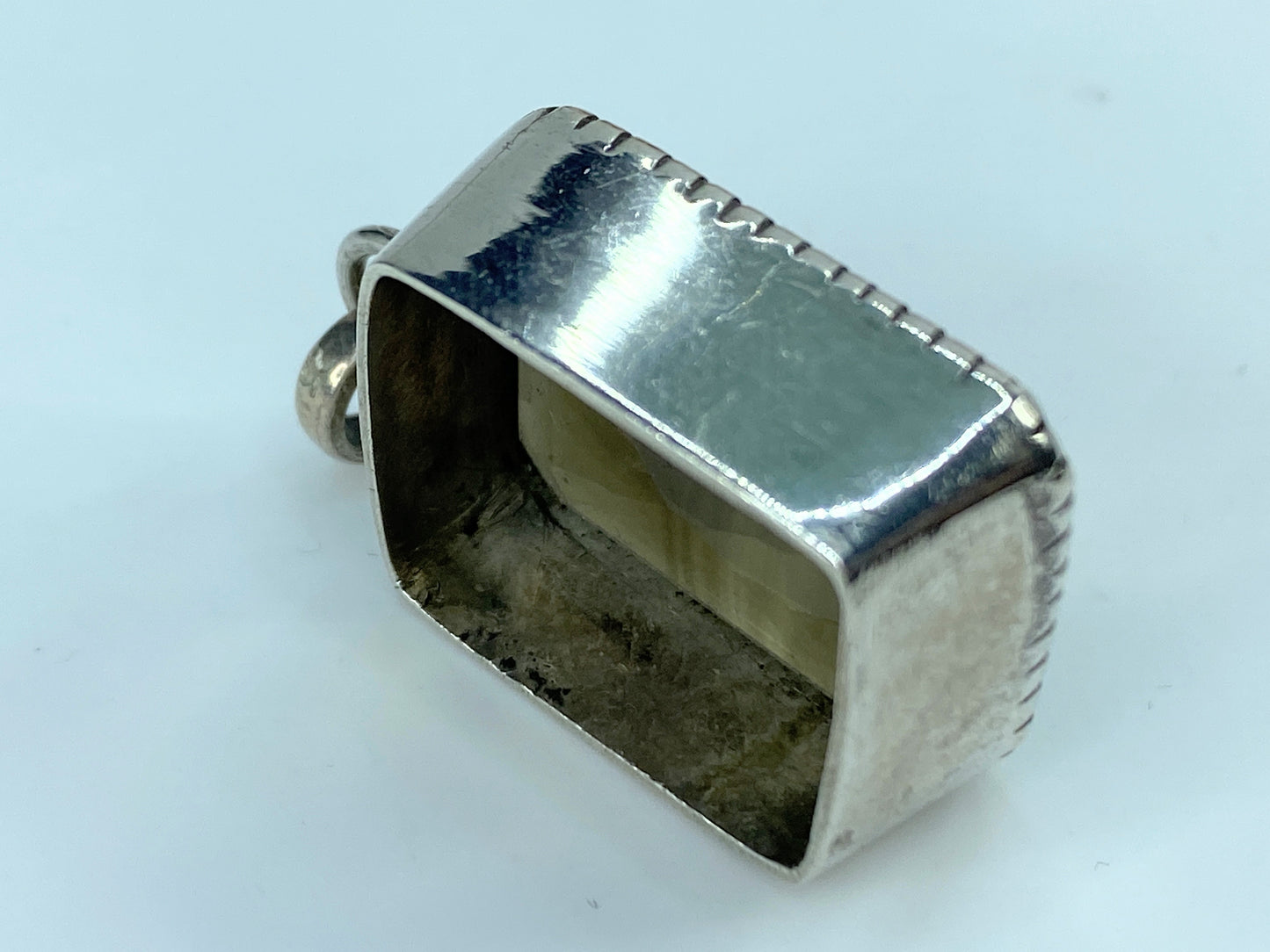 15.0ct Smoky Quartz Gemstone 925 Sterling Silver bezel pendant 10.0g JR9657